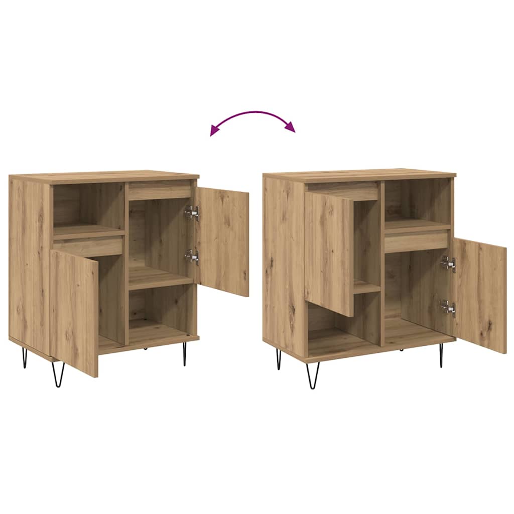 Sideboards 3 pcs Artisan-Eiche 180 x 35 x 70 cm Holzwerkstoff
