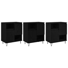 Sideboards 3 pcs Schwarz Eichen-Optik 180 x 35 x 70 cm