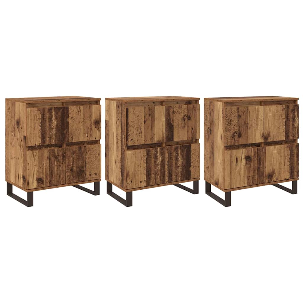 Sideboards 3 pcs Altholz 180 x 35 x 70 cm Holzwerkstoff