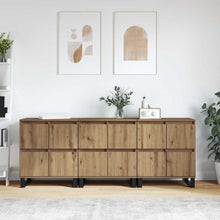 Sideboards 3 pcs Artisan-Eiche 180 x 35 x 70 cm Holzwerkstoff