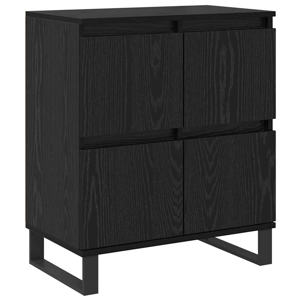Sideboards 3 pcs Schwarz Eichen-Optik 180 x 35 x 70 cm