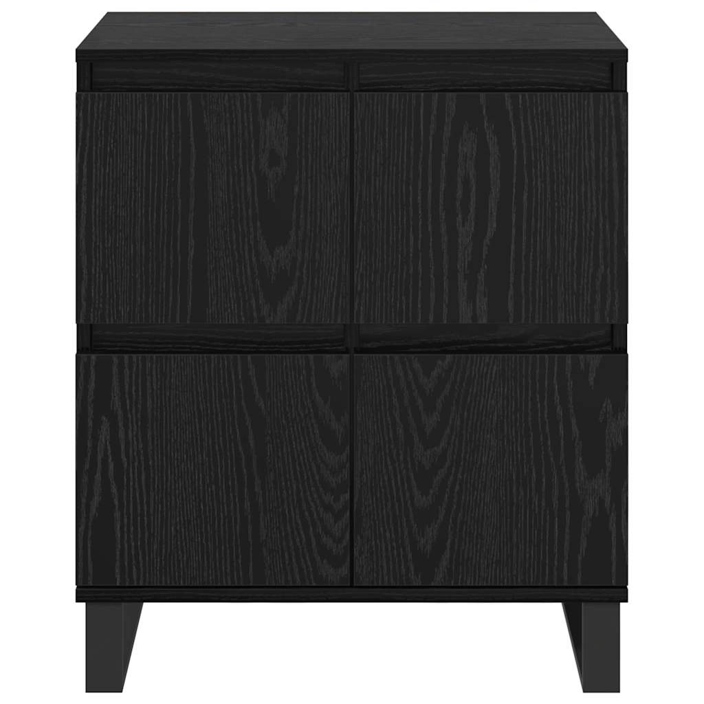 Sideboards 3 pcs Schwarz Eichen-Optik 180 x 35 x 70 cm