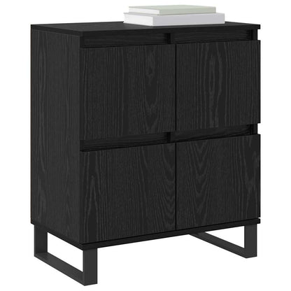 Sideboards 3 pcs Schwarz Eichen-Optik 180 x 35 x 70 cm