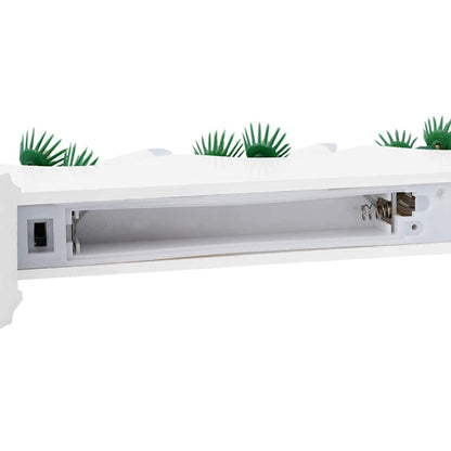 Weihnachtskerzenbrücke mit 7 LEDs Weiß 39,5 x 5 x 29 cm