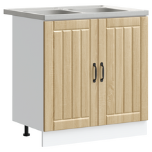 Küchenschrank Lucca 2 pcs Braun 80 x 46 x 81.5 cm Holzwerkstoff