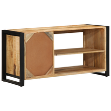 Schuhbank Braun 100 x 40 x 50 cm Massivholz Mango