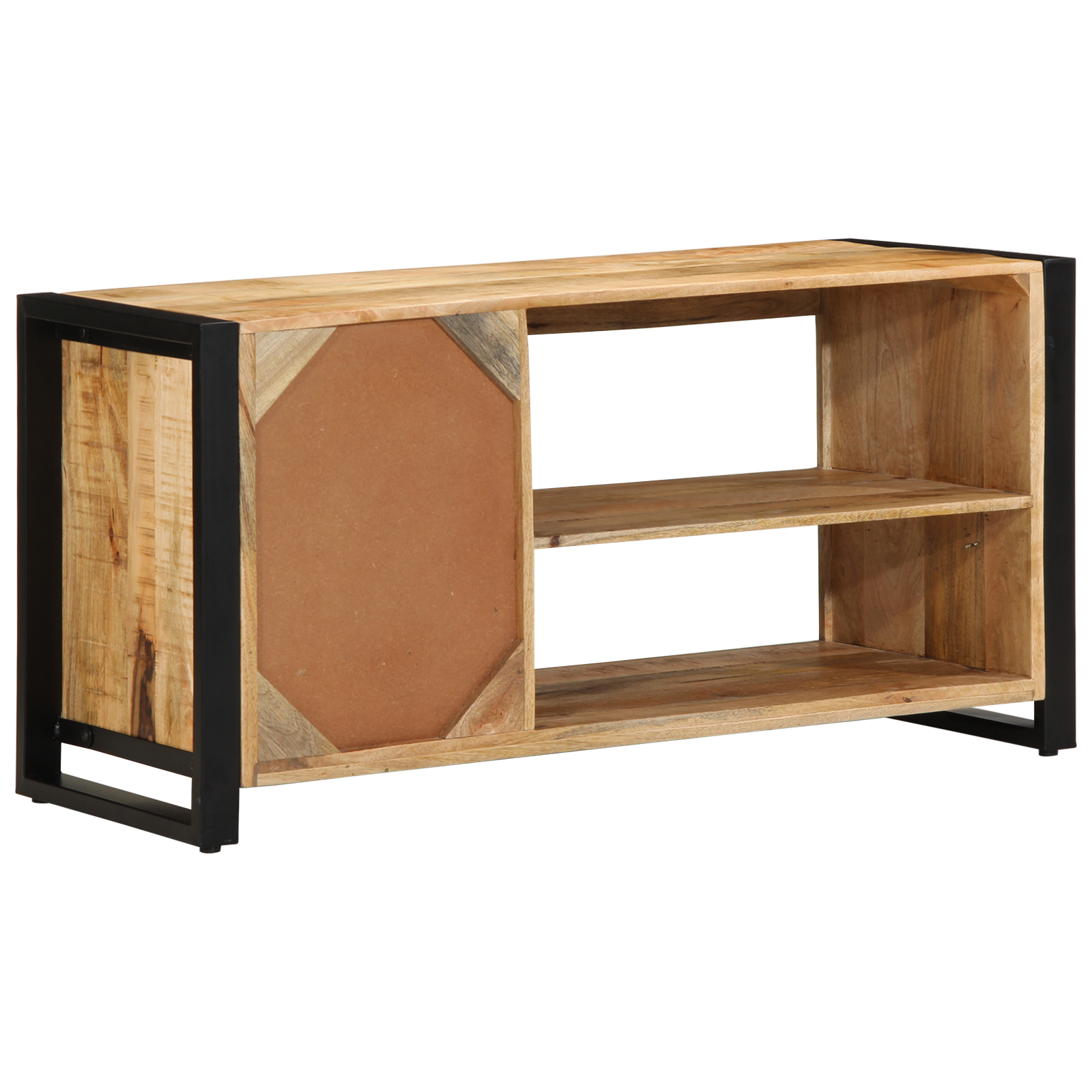 Schuhbank Braun 100 x 40 x 50 cm Massivholz Mango