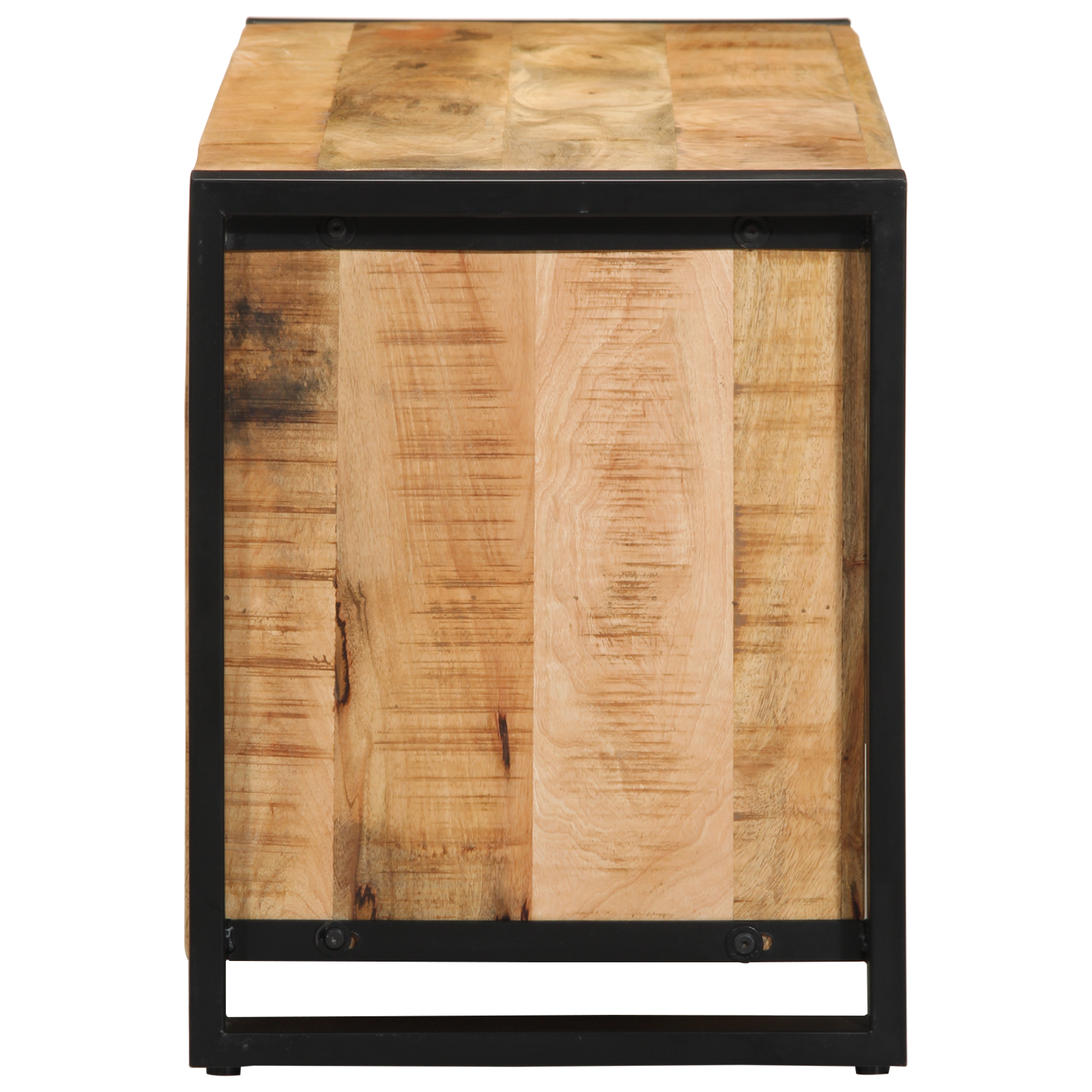 Schuhbank Braun 100 x 40 x 50 cm Massivholz Mango