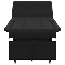 Schlafsofa mit Kissen Schwarz 67 x 194 x 82 cm Sperrholz