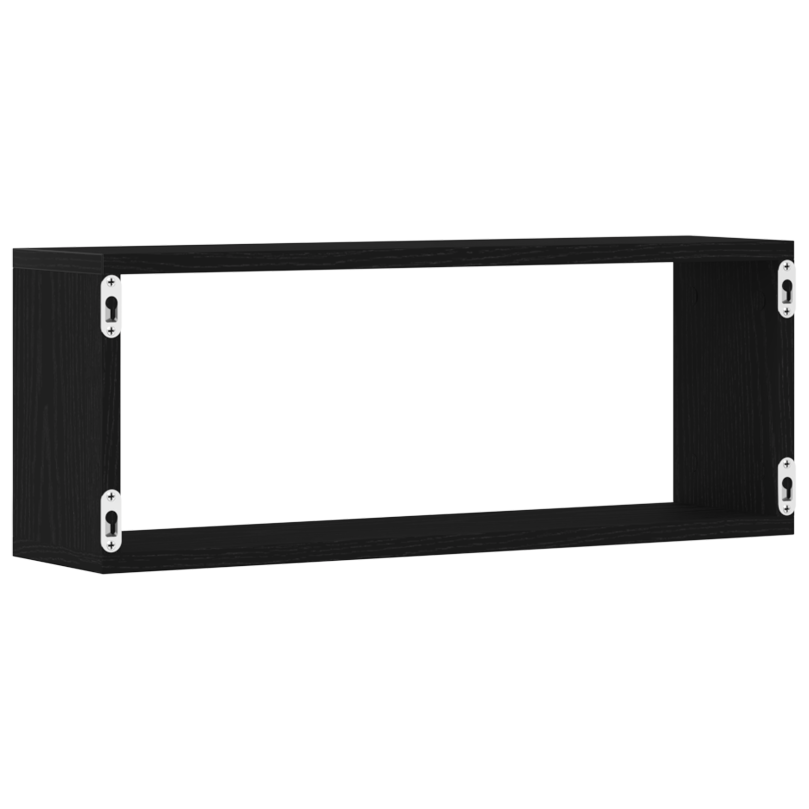 Wandregale 4 pcs Schwarze Eiche 60 x 15 x 23 cm Holzwerkstoff