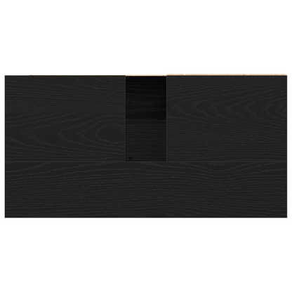 Badezimmer Schrank Schwarze Eiche 65 x 33 x 60 cm Holzwerkstoff