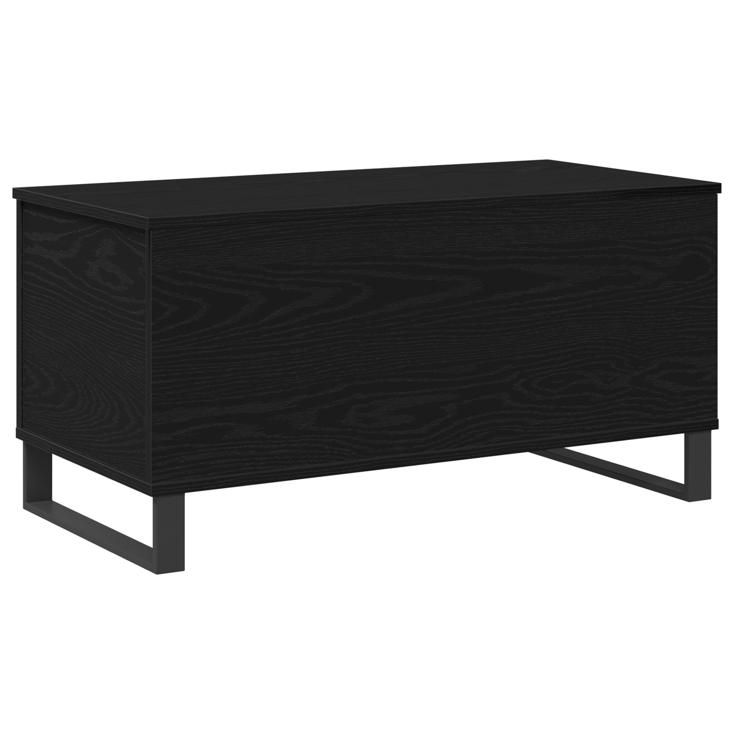 Couchtisch Schwarz Eichen-Optik 90 x 44.5 x 45 cm Holzwerkstoff