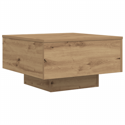 Couchtisch Eiche handwerklich 55 x 55 x 31 cm Holzwerkstoff