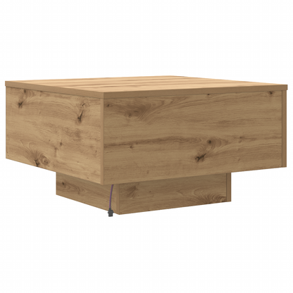 Couchtisch Eiche handwerklich 55 x 55 x 31 cm Holzwerkstoff