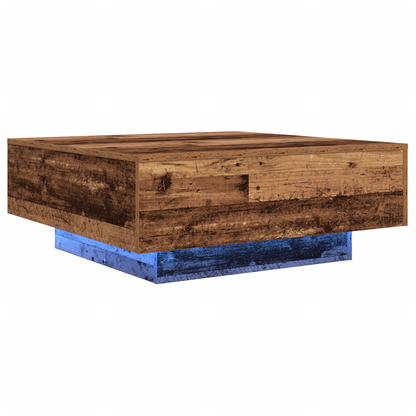 Couchtisch Altes Holz Blau 80 x 80 x 31 cm Holzwerkstoff