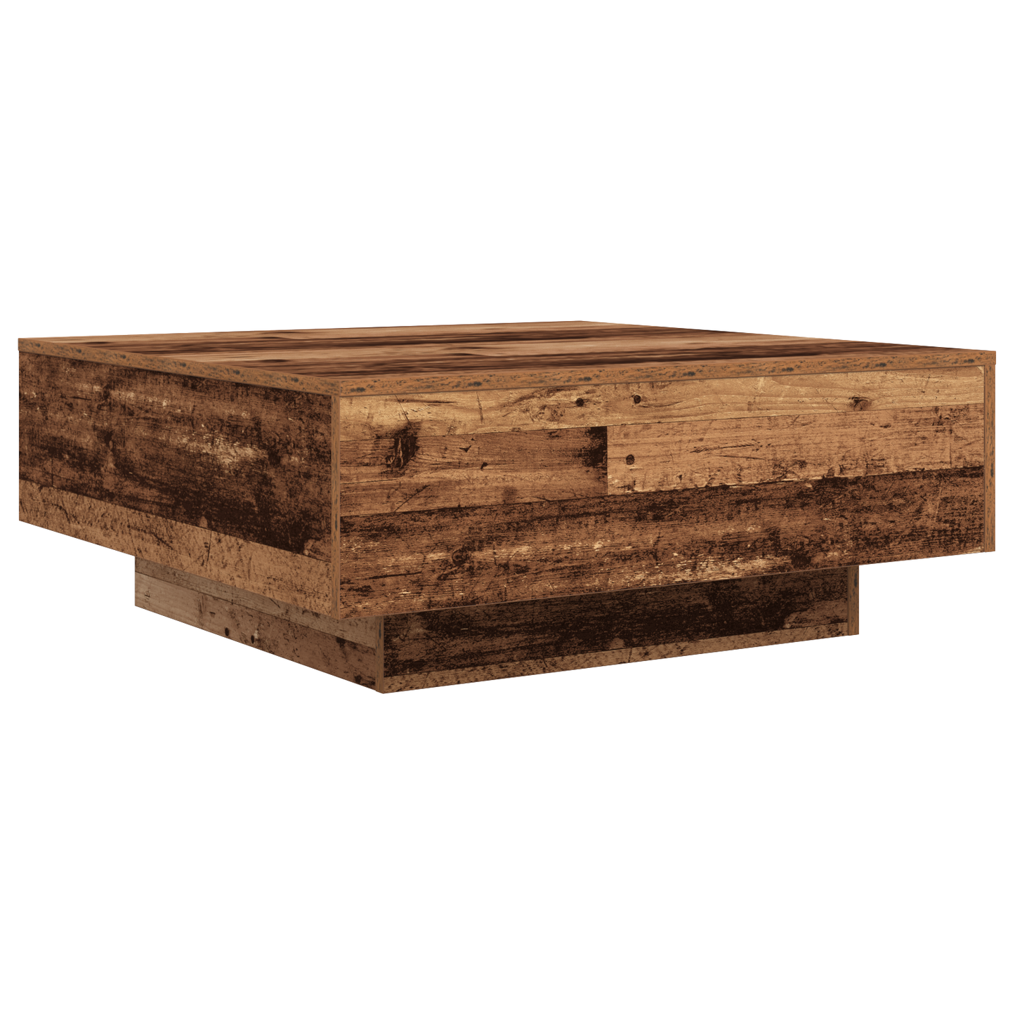 Couchtisch Altes Holz Blau 80 x 80 x 31 cm Holzwerkstoff