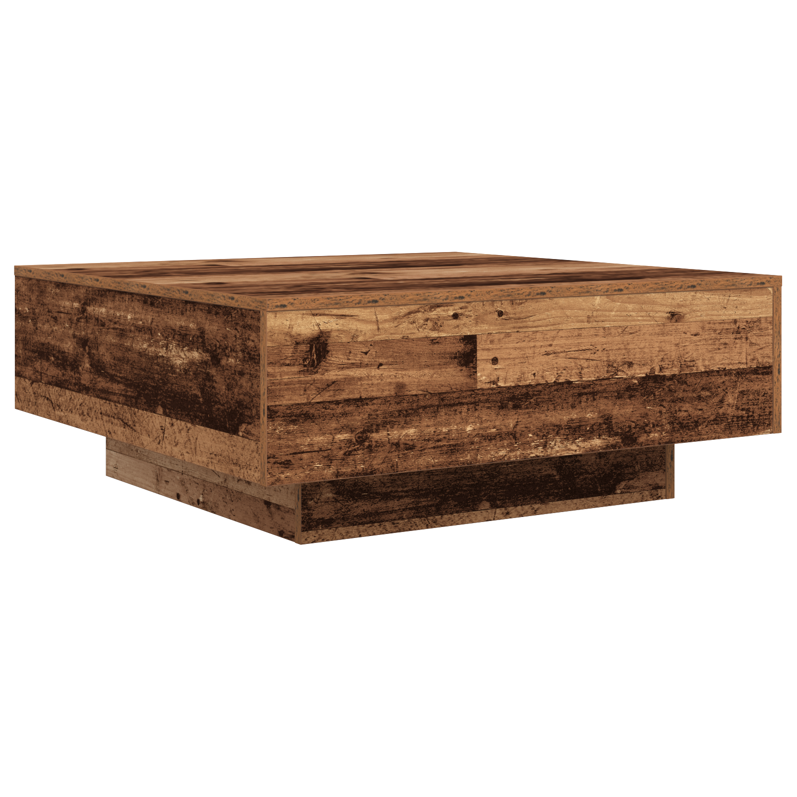 Couchtisch Altes Holz Blau 80 x 80 x 31 cm Holzwerkstoff