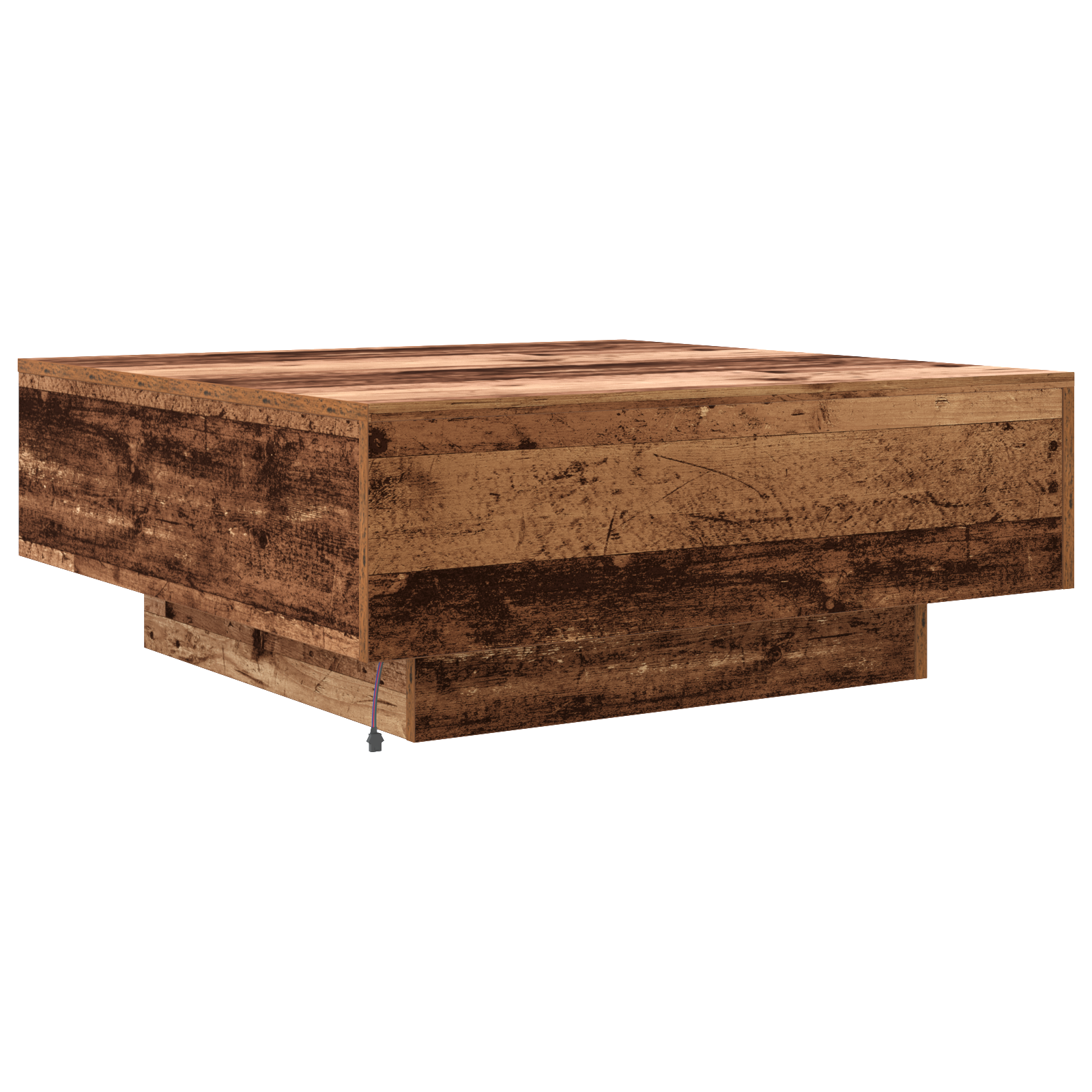 Couchtisch Altes Holz Blau 80 x 80 x 31 cm Holzwerkstoff