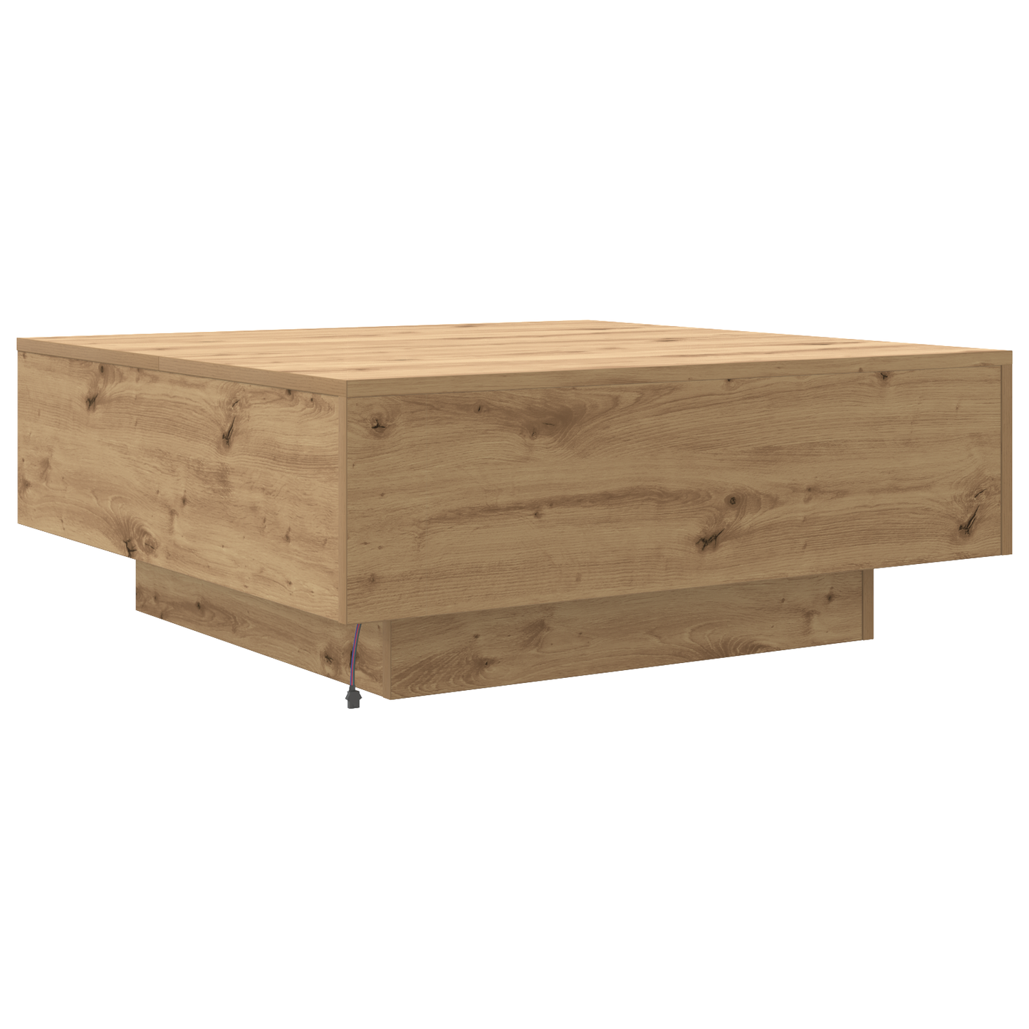 Couchtisch Eiche handwerklich 80 x 80 x 31 cm Holzwerkstoff