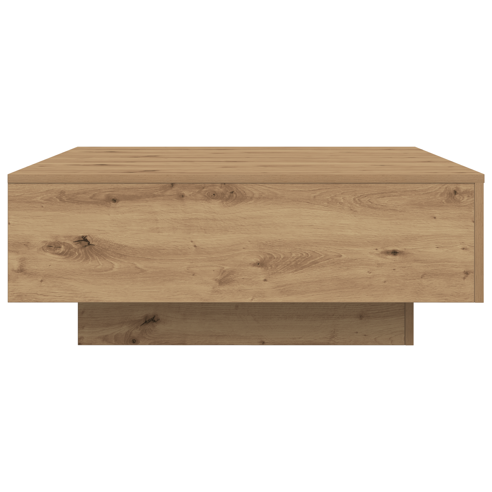 Couchtisch Eiche handwerklich 80 x 80 x 31 cm Holzwerkstoff