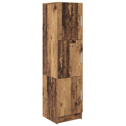 Highboard Altholz 31,5 x 32 x 124 cm Holzwerkstoff