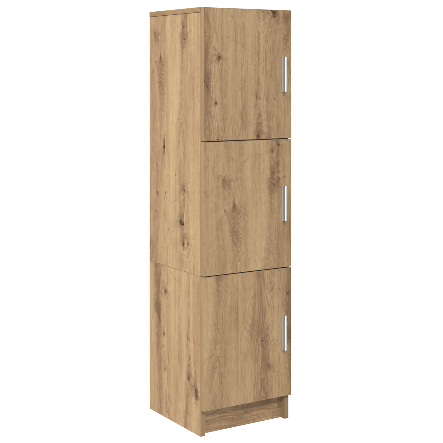 Highboard Eiche handwerklich 31,5 x 32 x 124 cm Holzwerkstoff