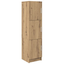 Highboard Eiche handwerklich 31,5 x 32 x 124 cm Holzwerkstoff