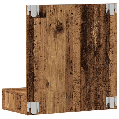 Spiegelschrank Altholz 62 x 31,5 x 62 cm Holzwerkstoff