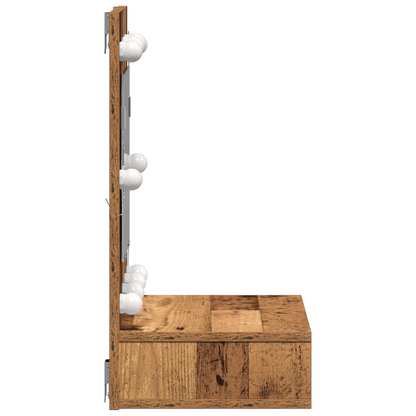 Spiegelschrank Altholz 62 x 31,5 x 62 cm Holzwerkstoff