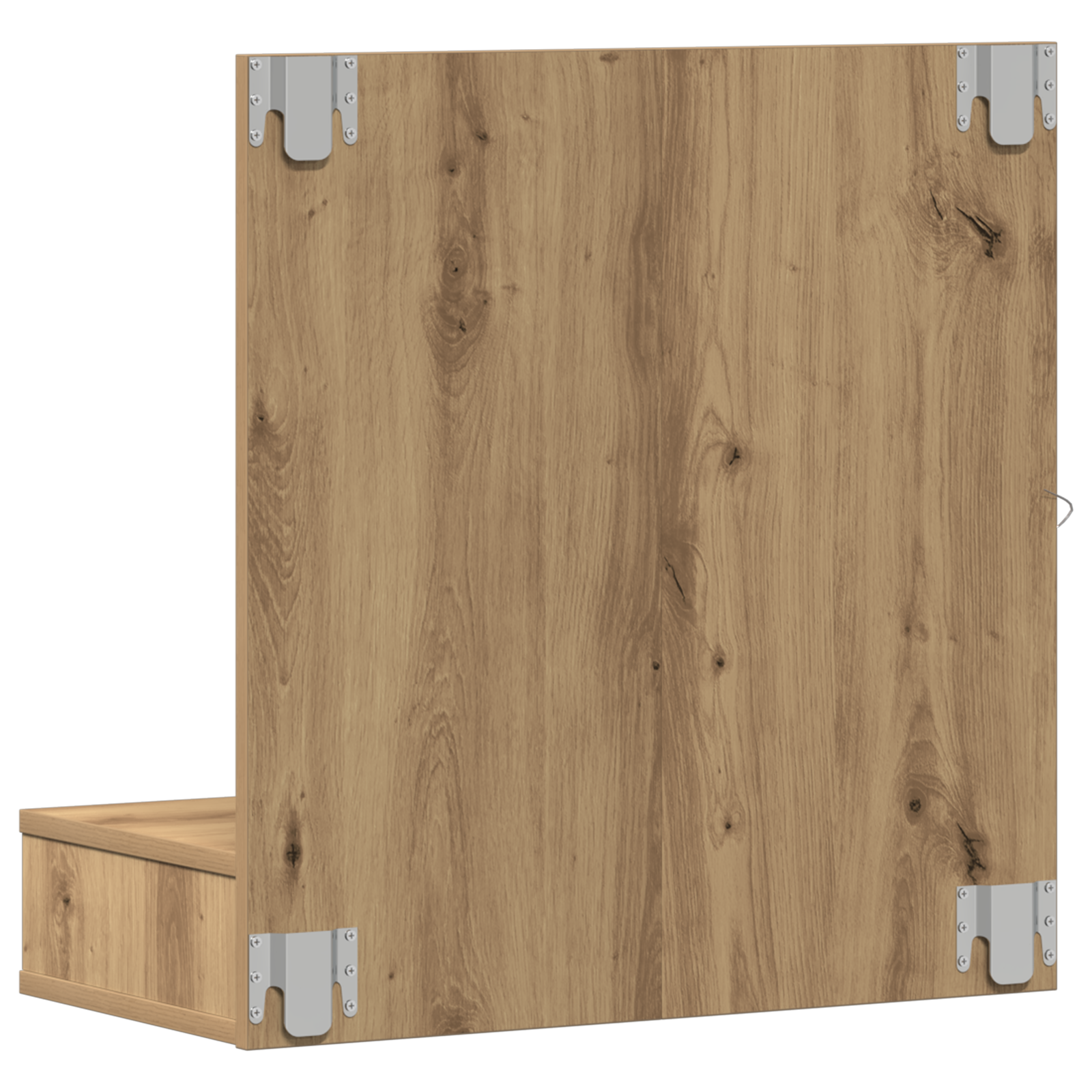Spiegelschrank mit Regal Eiche handwerklich 62 x 31,5 x 62 cm
