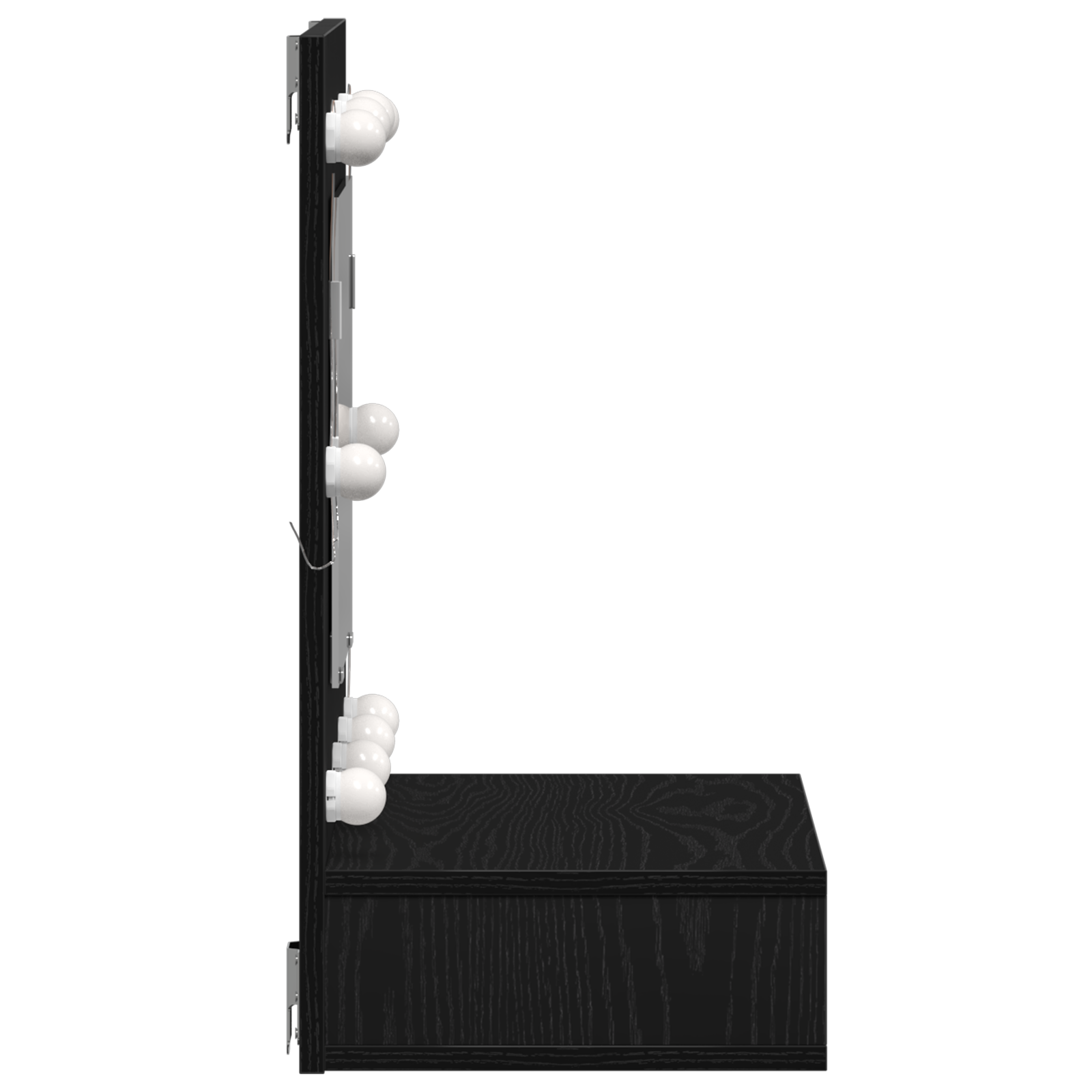 Spiegelschrank Schwarze Eiche 62 x 31,5 x 62 cm Holzwerkstoff