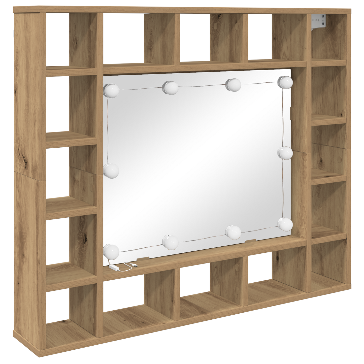 Spiegelschrank Artisan-Eiche 91 x 15 x 76.5 cm Holzwerkstoff