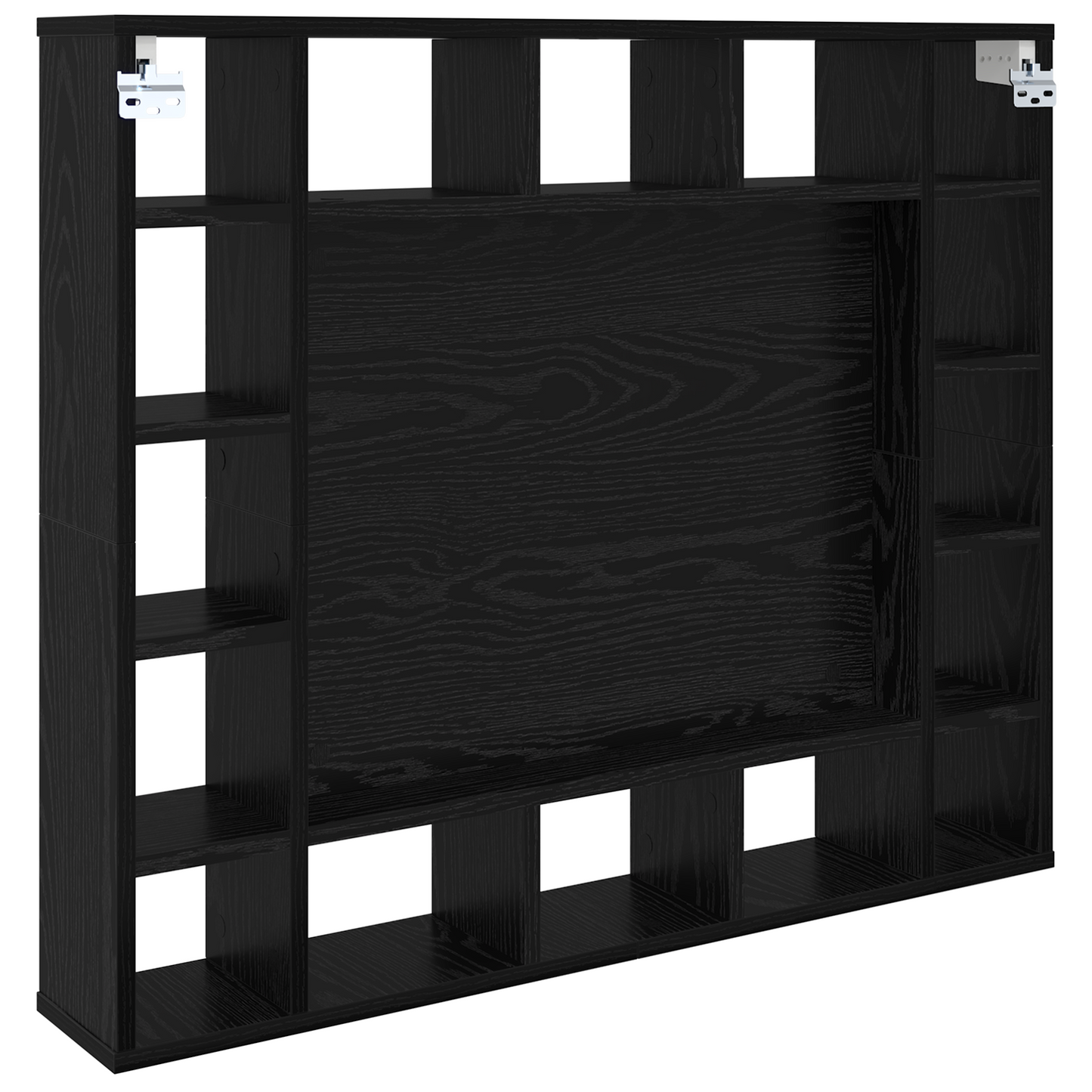 Spiegelschrank mit Regal Schwarz Eichen-Optik 91 x 15 x 76.5 cm