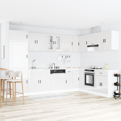 Waschbecken-Unterschrank Porto 2 pcs Weiß 80 x 46 x 84.5 cm