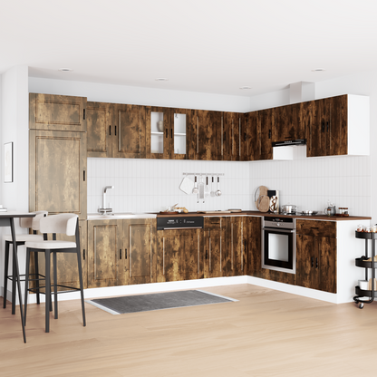 Waschbecken-Unterschrank Porto 2 pcs Braun 80 x 46 x 84.5 cm