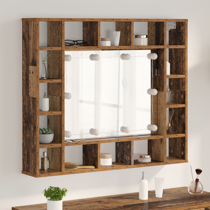 Spiegelschrank Altholz 91 x 15 x 76.5 cm Holzwerkstoff