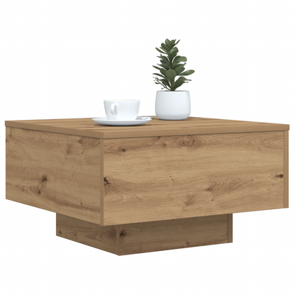 Couchtisch Eiche handwerklich 55 x 55 x 31 cm Holzwerkstoff